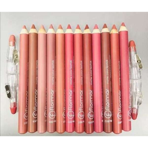 Pack Of 12 Flormar Matte Nude Shades Lip Pencils