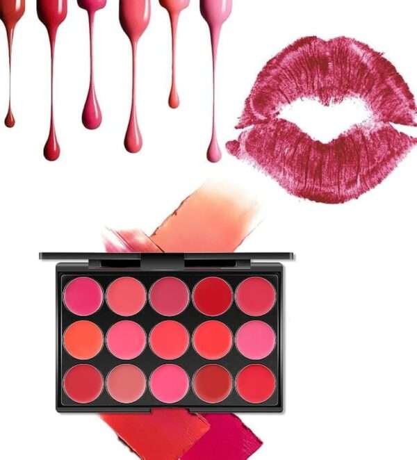 Romantic Color Matte Lip Cream Palette in 15 Colors