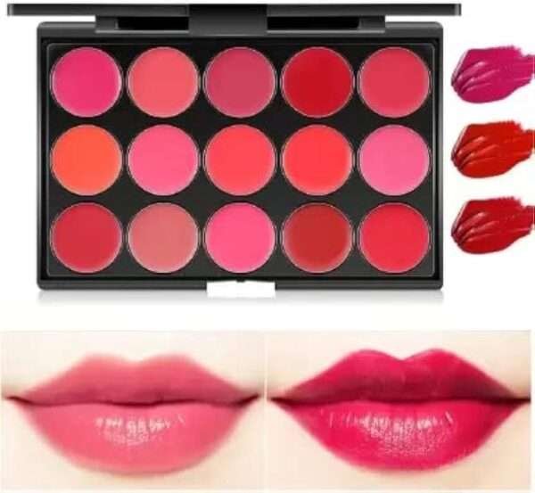 Romantic Color Matte Lip Cream Palette in 15 Colors